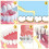 RAYITO 50pcs 1-1.2mm Interdental Brushes, Soft Dental Brushes with 4