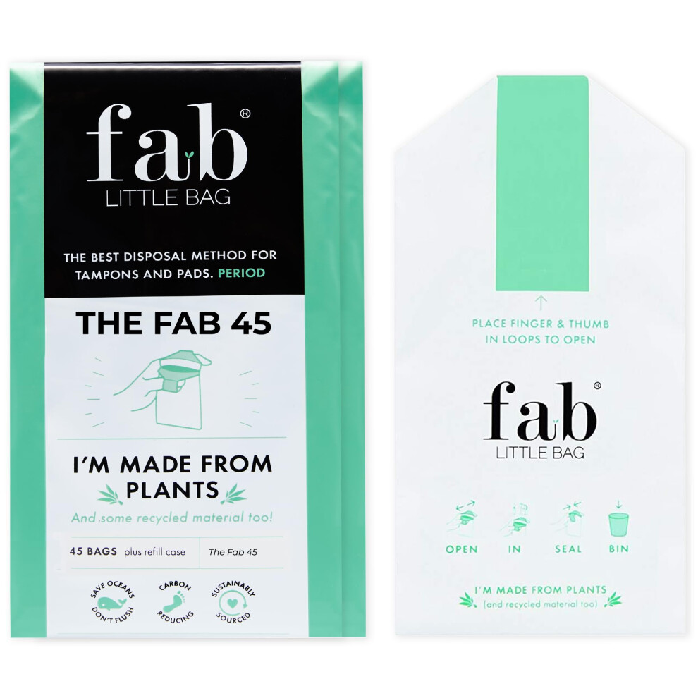 Fab Little Bag Sanitary Disposal Bags For Tampons, Pads, Towels,