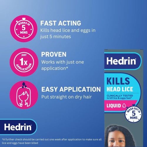 Hedrin Kills Headlice Liquid Gel, Fast and Effective Lice and Nit 1