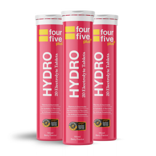 fourfive Hydration Tablets (Berry) Low Calorie Vitamin Electrolytes,
