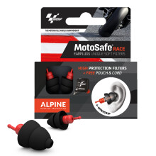 Alpine MotoSafe Race MotoGP - Reusable Earplugs for Bikers – Easy to