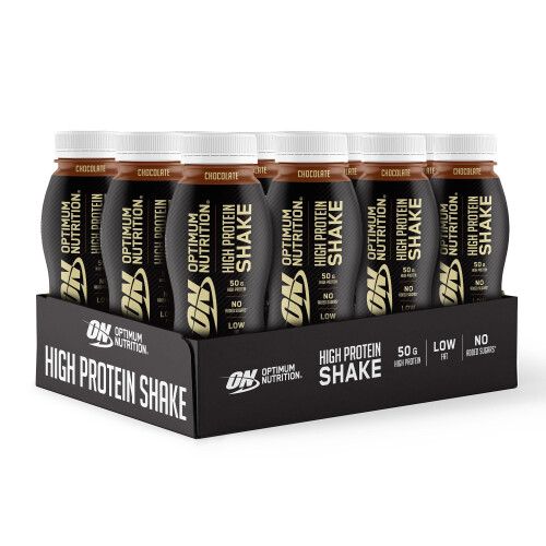 Optimum Nutrition ON High Protein Shake Bottles, Ready To Drink Healthy Snacks, No