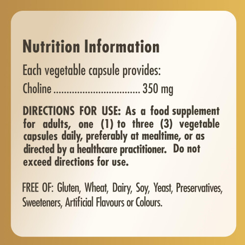 Solgar Solgar Choline 350mg - Healthy Liver Function - Supports Fat 2