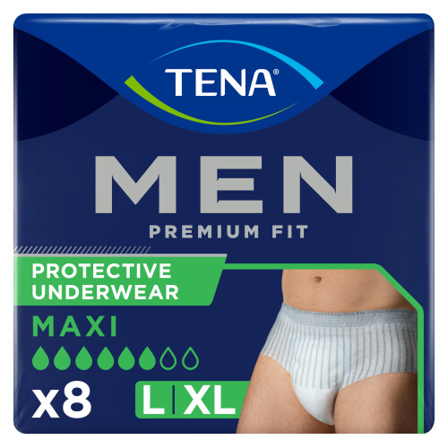Tena Tena Men Premium Pants Large, Pack of 8(