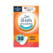 Lil-Lets Extra Protection Pantyliners X 30 (1 Pack), for Multi-Fluid