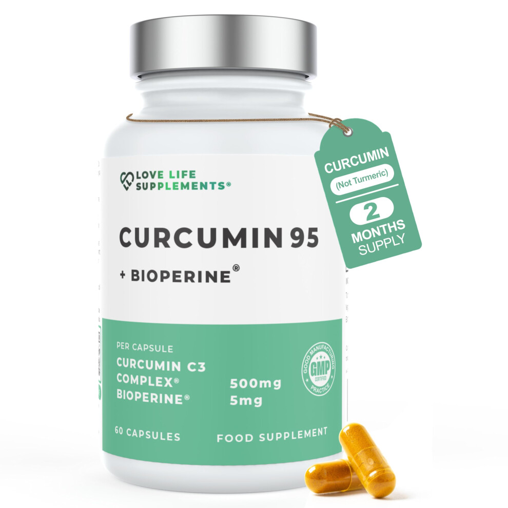 Photos - Vitamins & Minerals Curcumin 95 + Bioperine by LLS | High Strength Turmeric Curcumin