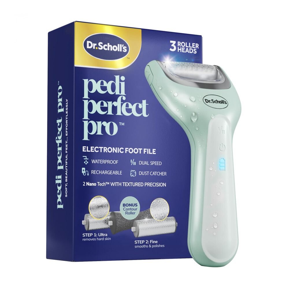 Dr. Scholl's Pedi Perfect Pro Electric Foot Callus Remover With X3