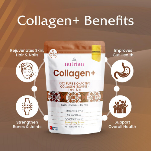 Collagen+ | 1200mg Bio-Active Hydrolysed 100% Bovine Collagen 2