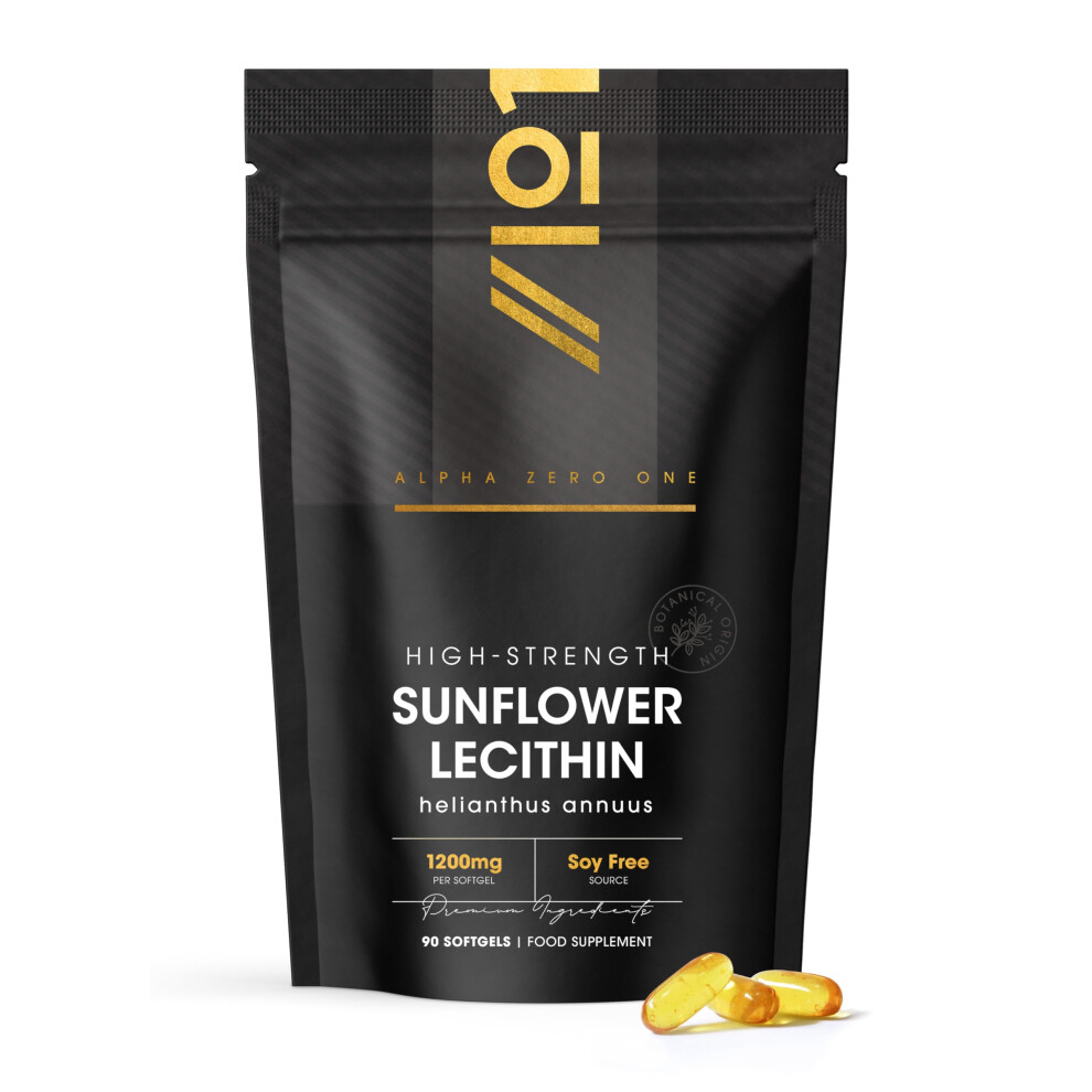 Alpha01 Sunflower Lecithin 1200Mg Â Produced From Naturally Sourced Soy Free