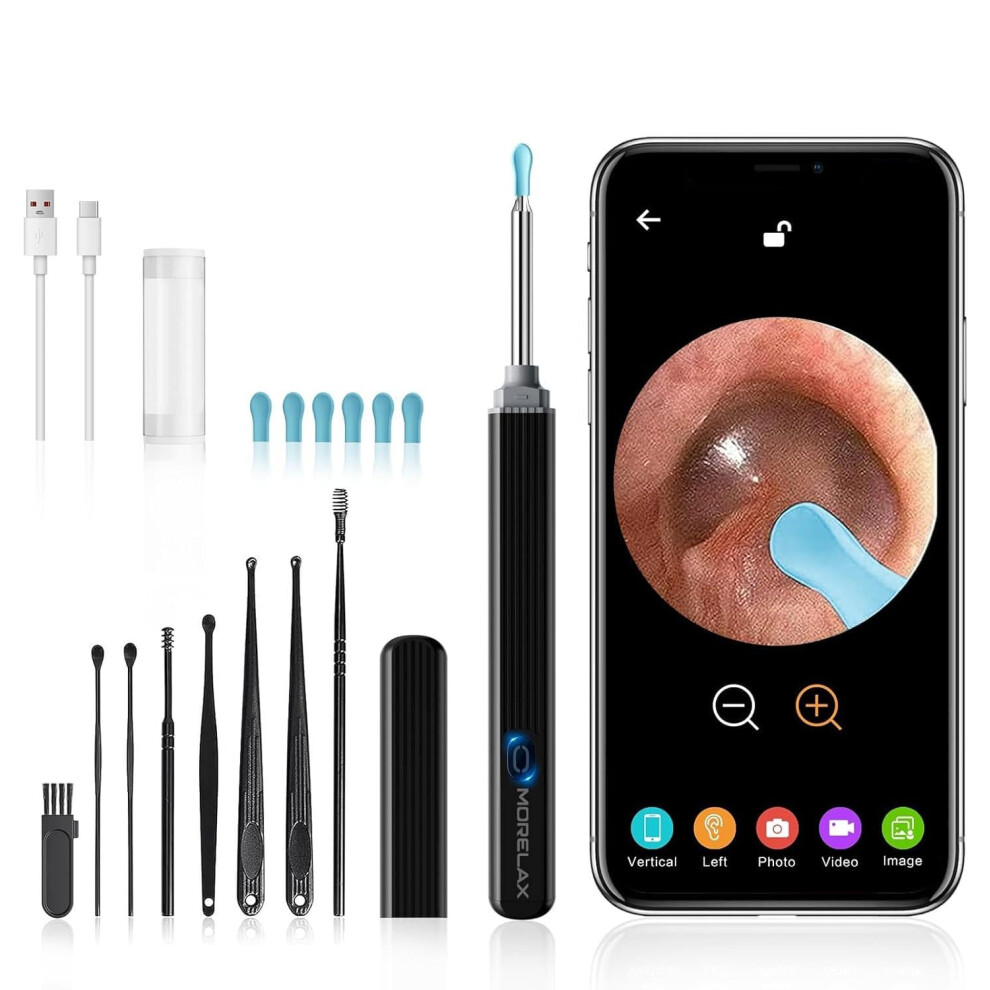 Morelax Ear Wax Removal,Ear Wax Cleaner With Camera,Earwax Removal Tool, With