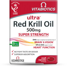 Vitabiotics Ultra Red Krill Oil Nutritional Supplement Capsule with