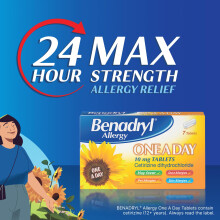 Benadryl Allergy One A Day 10 Mg Tablets - Effective and Long-Lasting