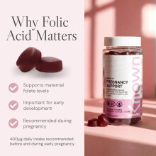 Known Pregnancy Support Multivitamin Gummies – 400µg Folic Acid – for
