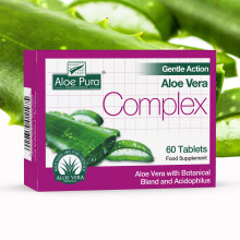 Aloe Pura Aloe Vera Gentle Action Complex Tablets, Natural,