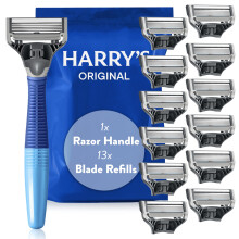 Harry's Razors for Men - Men's Razor Set with Indigo Blue Handle, 13