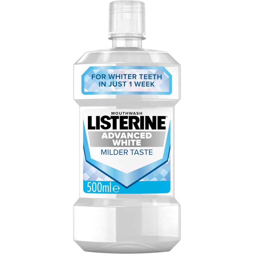 Listerine Advanced White Milder Taste (Zero Alcohol) Mouthwash