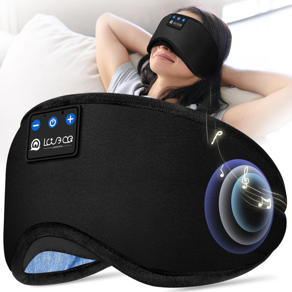 Photos - Facial Mask LOVE EYE Sleep Mask with Bluetooth Headphones, 100 Blackout Eye