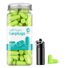 ERM TOOL Ultra Soft Foam Earplugs, 60 Pairs Reusable Earplugs for