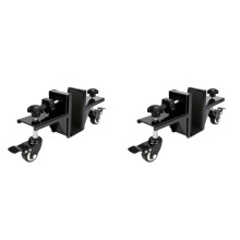 2X Heavy Duty Door Mounting Hardware Kit for 1-10/32in and 1-30/32in Pre-Hung, Front Doors - Hanging Clamp
