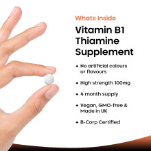 Vitamin B1 Thiamine Supplement 100mg (4 Months Value Supply) Thiamine