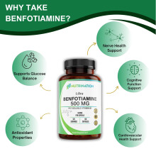 Benfotiamine 500mg x 120 Capsule | 4 Months Supply | Fat Soluble