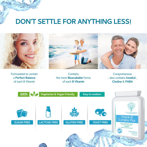 Vitamin B Complex Plus - 90 Capsules - Superior Methylated Formula
