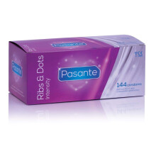Pasante Ribs & Dots (Intensity) Condoms - Pack of