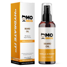 Beard Oil 100ml | Vanilla & Mango | Beard Care for Men | Softens,
