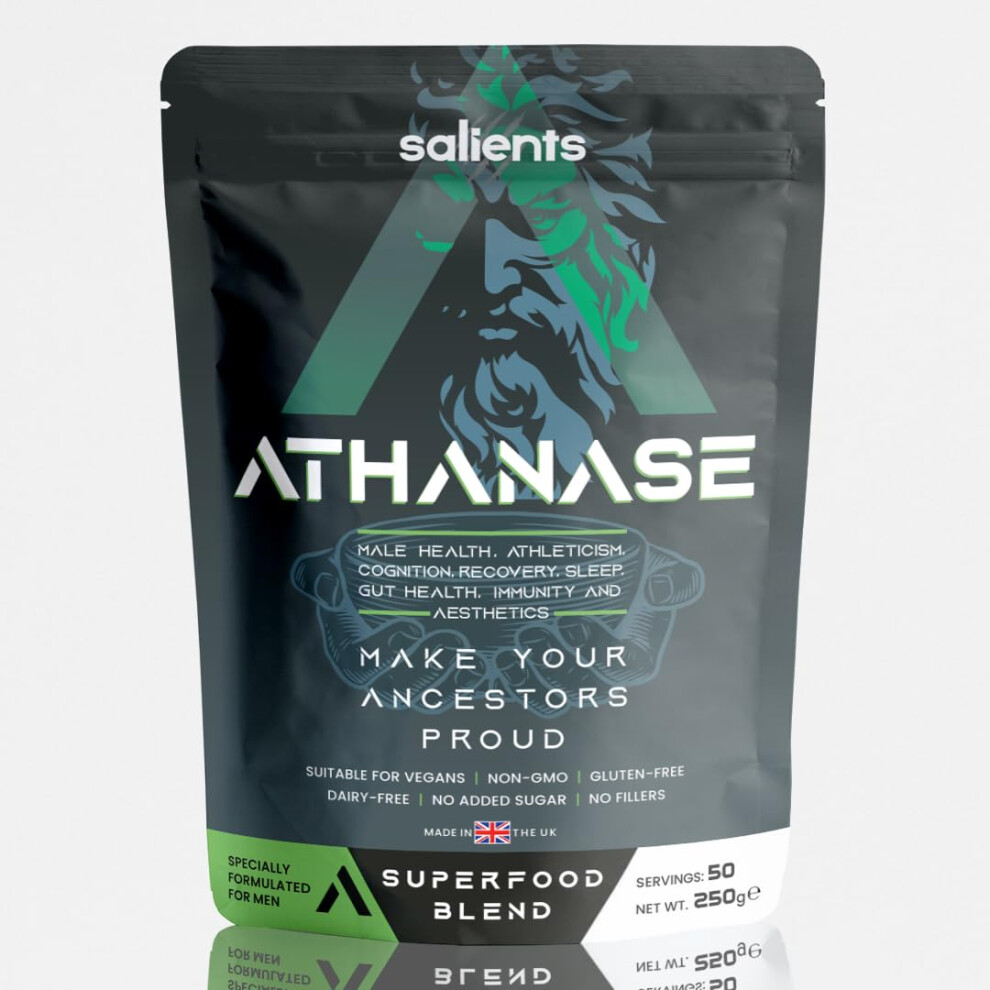 Photos - Vitamins & Minerals SALIENTS ATHANASE | Men's Super Greens Powder | Superfood Powder
