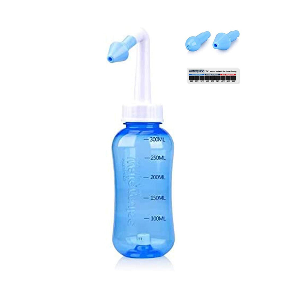Waterpulse Neti Pot, 300Ml Sinus Rinsing Kit With Thermometer Sticker