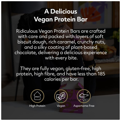 Ridiculous Vegan Protein Bar - Award Winning, Chocolate Biscuit