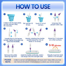 Accufast Male Fertility Kit – Sperm Test SP10 Rapid Home Test for