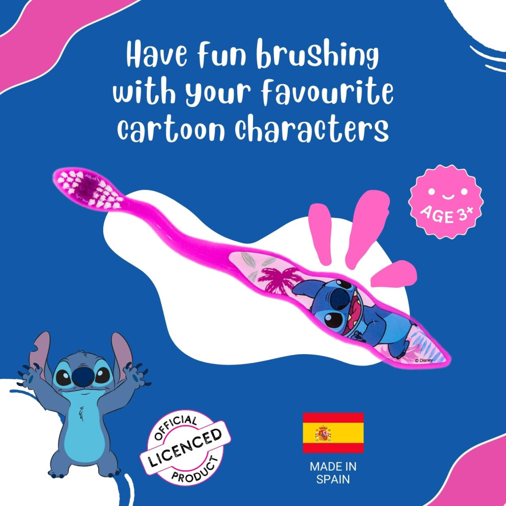 Kp Pharma Disney Stitch Little Teeth Whitening Toothbrush For Kids With