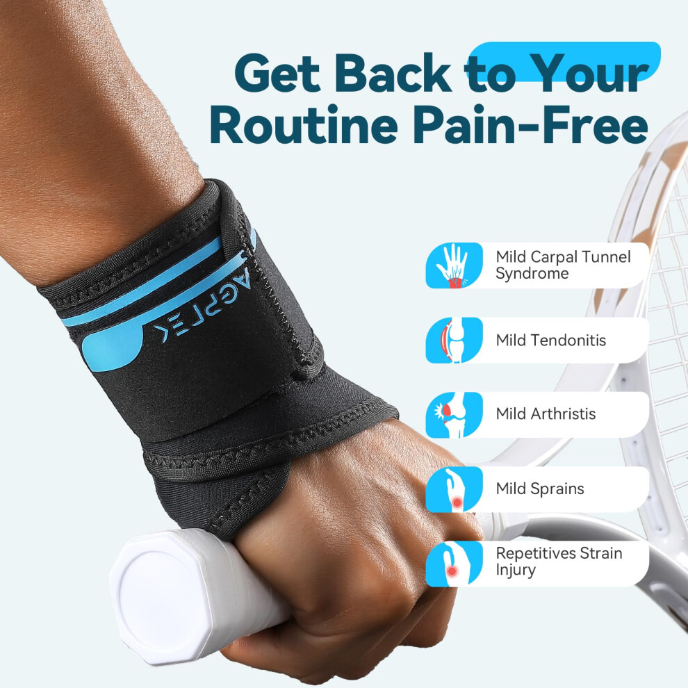 Agptek Breathable Wrist Support For Tendon Relief & Mild Carpal