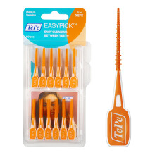 TePe EasyPick Toothpicks, Orange, ISO XS-S, 60pcs, Dental Plaque
