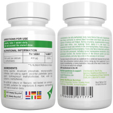 Igennus Pure Methyl Folate 400 mcg, 180 Tablets, Clean Label, 5-MTHF