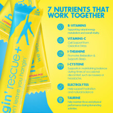 Hangin' Rescue+ Electrolyte Drink Mix | Rehydrate, Reduce Fatigue &
