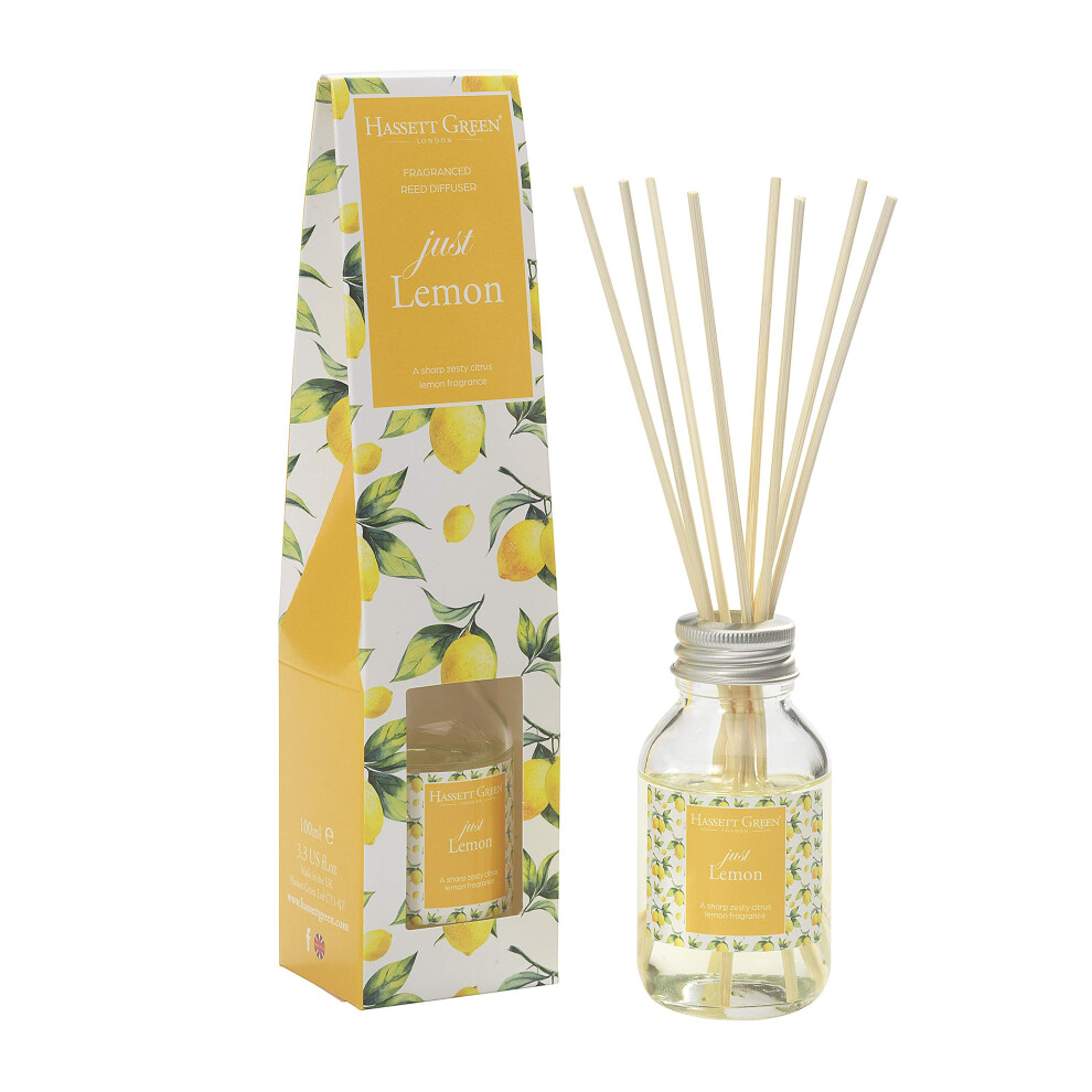 Hassett Green London - Just Lemon Fragrance Oil Reed Diffuser 100Ml