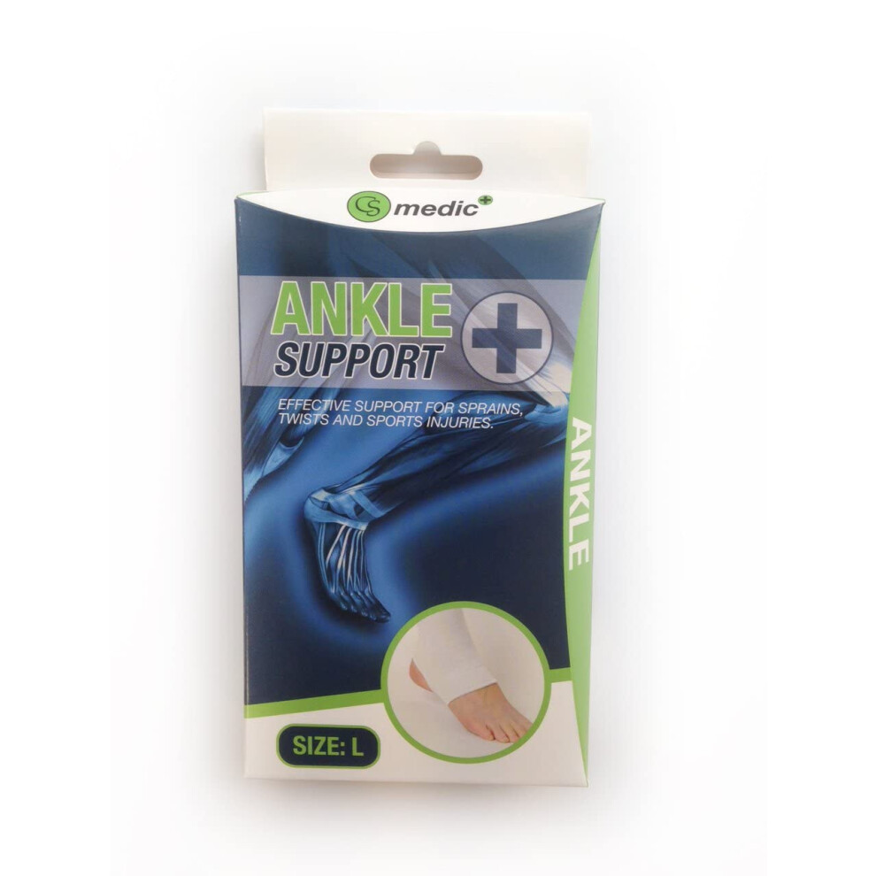 Cs Medic Elastic Ankle Injury Sprain Compression Support Bandage For