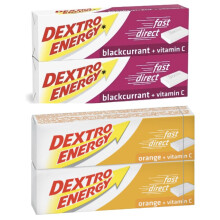 Dextro Multipack – 2 Packs of Orange & 2 Packs of Blackcurrant –