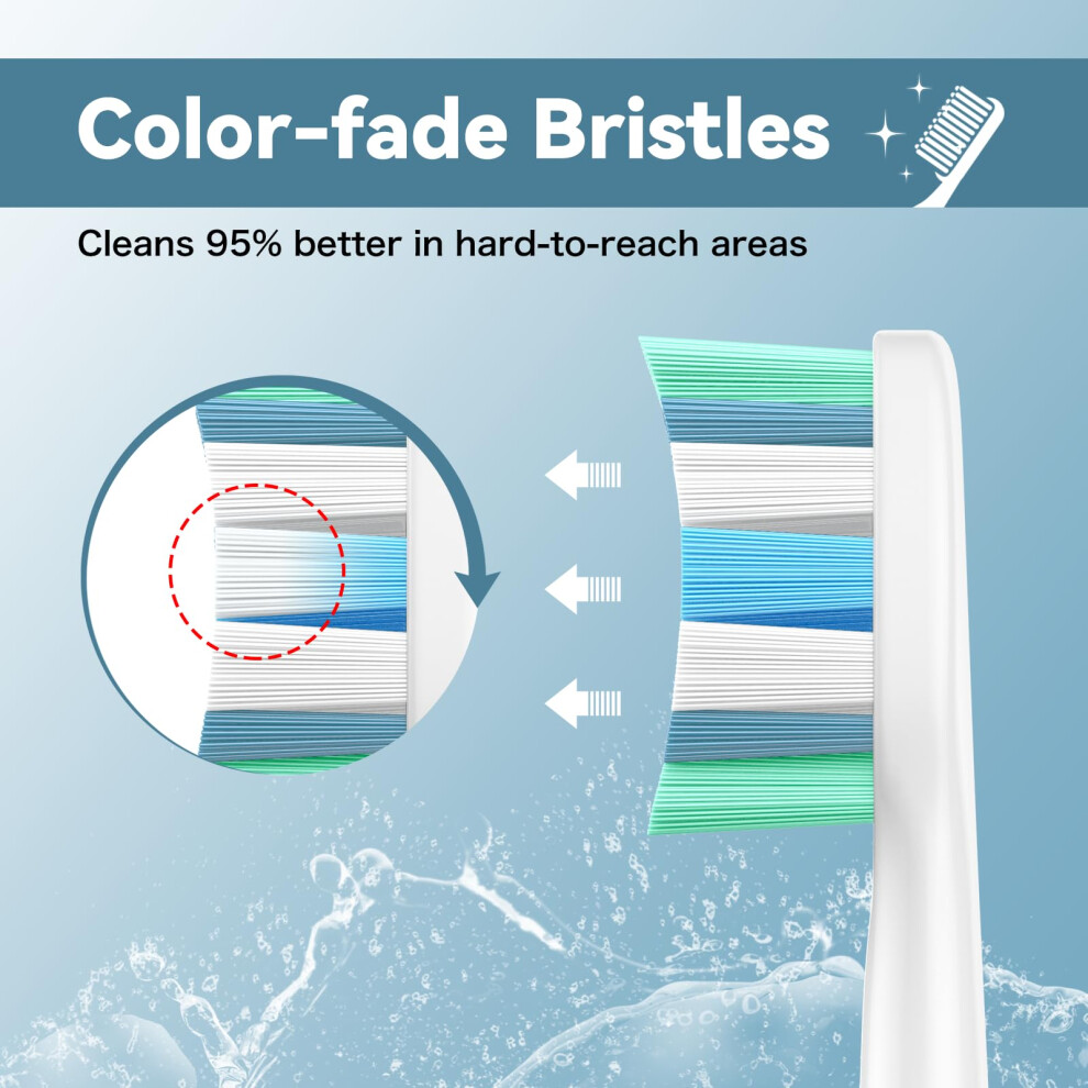 Elfin Replacement Toothbrush Heads Compatible With Philips Sonicare