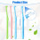 ACWOO Interspace Toothbrush, 4 Pcs Soft Single Tufted Slim Teeth 2