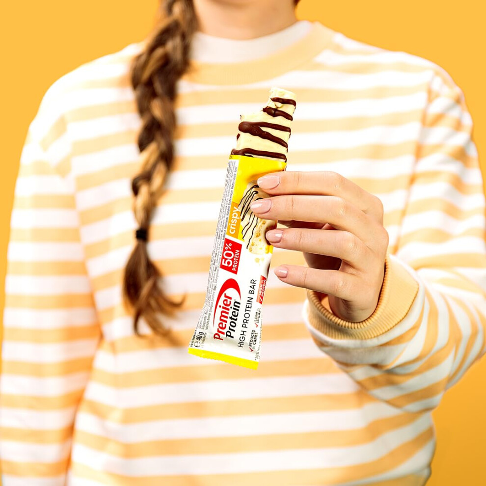 Premier Protein - High Protein Bar 50 Percent+Crispy - Peach - 16X40g