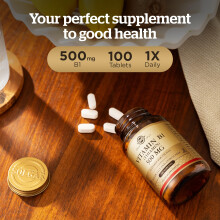 Solgar Vitamin B1 (Thiamin) 500 mg Tablets - Pack of 100 - Supports