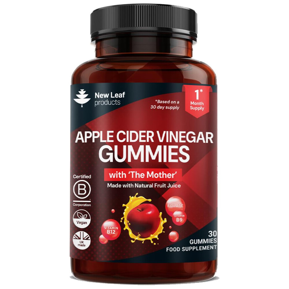 Photos - Vitamins & Minerals Apple Cider Vinegar Gummies Vegan with The Mother High Strength +