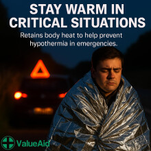 Value Aid Adults Foil Blanket 50
