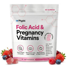 Physis Folic Acid Pregnancy Vitamins | Vegan Prenatal Vitamins for