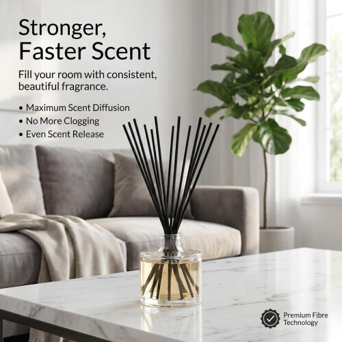 OLGA 100pcs Black Reed Diffuser Sticks – Premium Diffuser Reeds 1