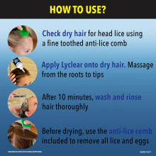 Lyclear Express Treat & Protect Shampoo - Kills Head Lice & Eggs –