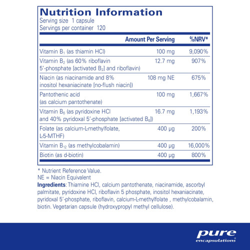 pure encapsulations Pure Encapsulations Vitamin B-Complex Plus - B Vitamin Formula with 1